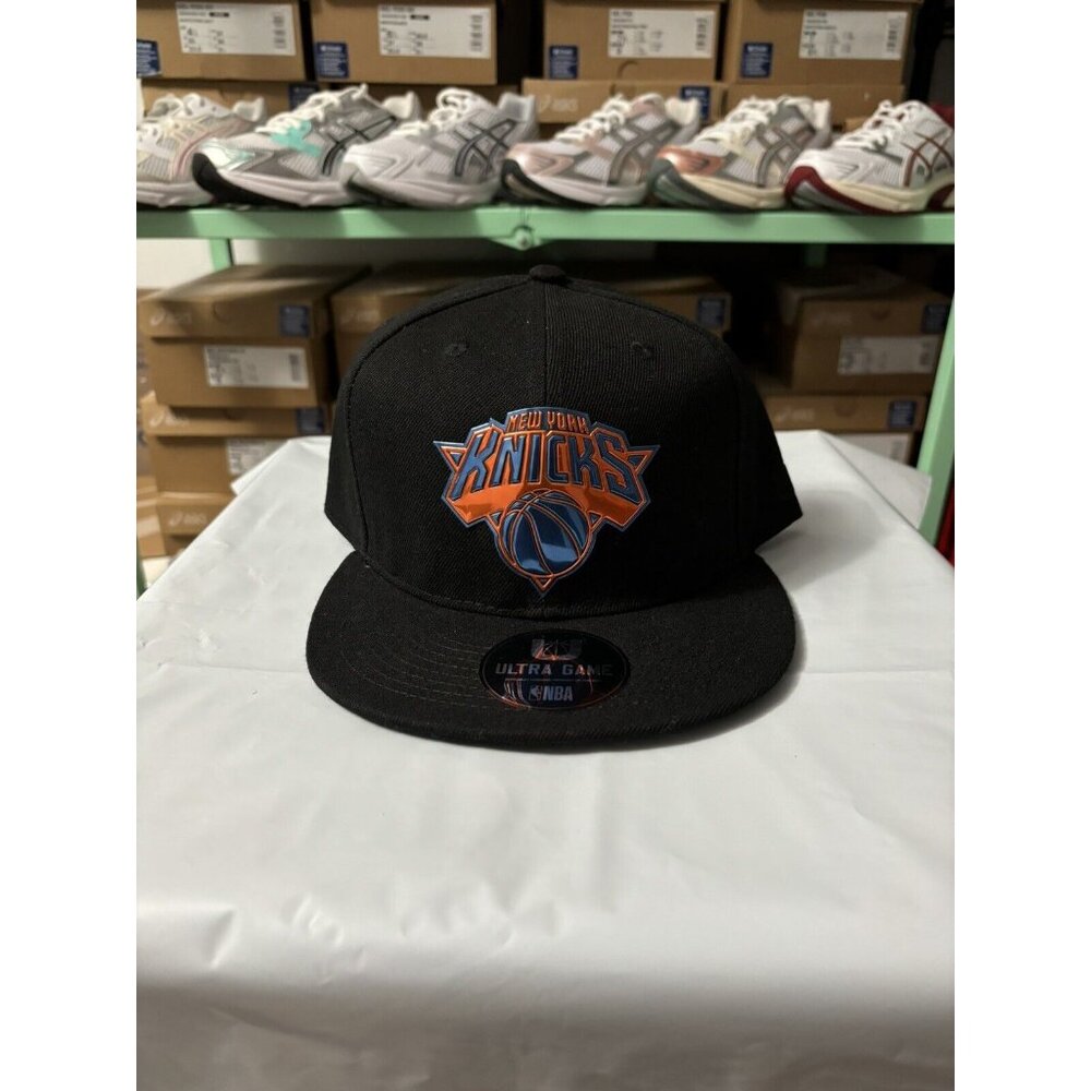New York Knicks NBA Official Ultra Game Snapback Adjustable Hat/Cap Black